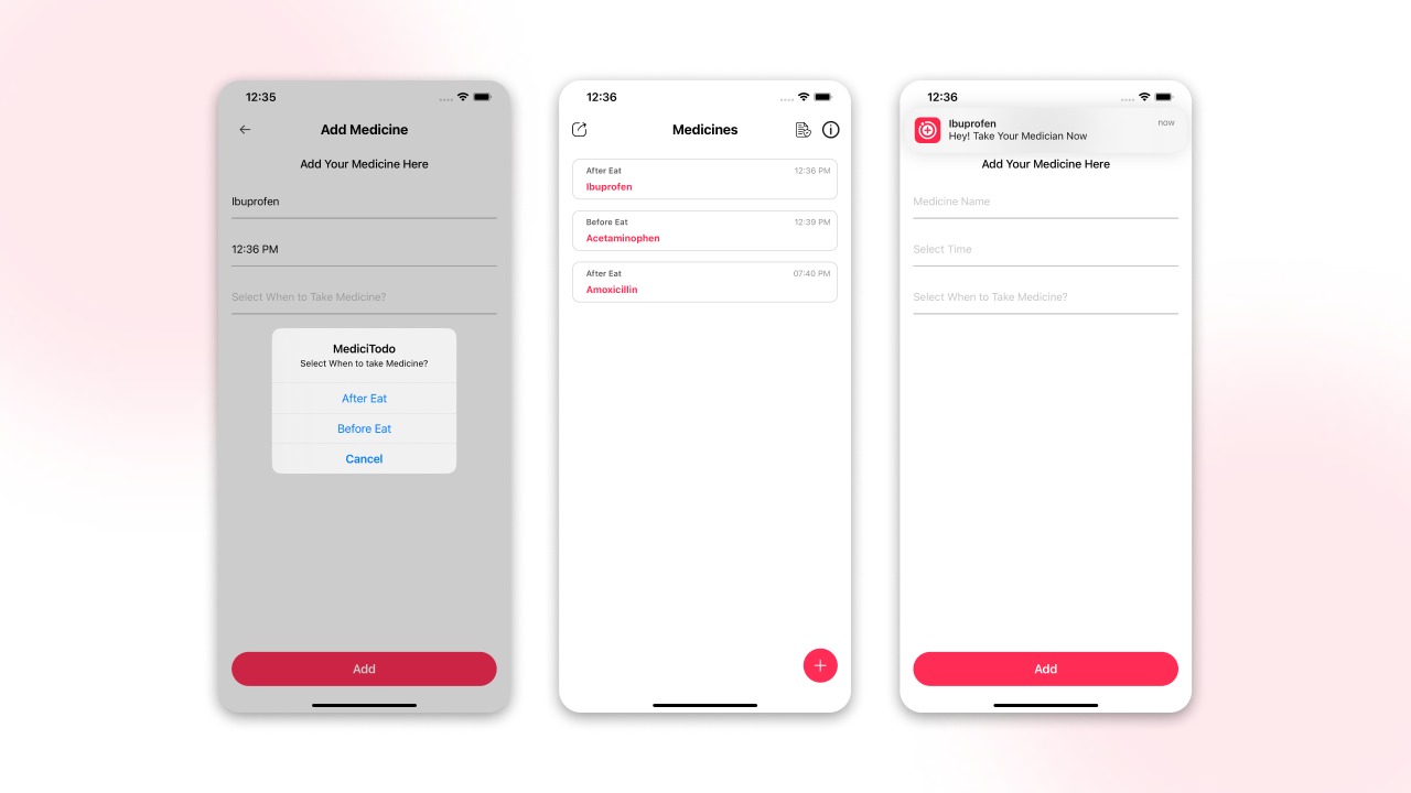 MediciTodo Medicine Reminder iOS App by sahilmoradiya CodeCanyon